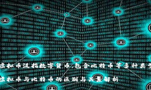 虚拟币泛指数字货币，包含比特币等多种类型

虚拟币与比特币的区别与关系解析